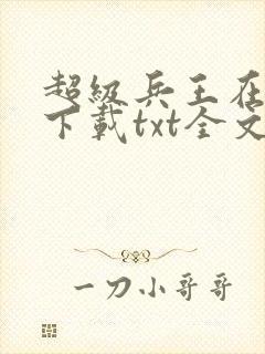 超级兵王在都市下载txt全文封面