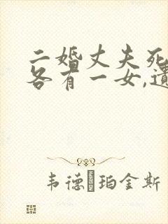 二婚丈夫死亡,各有一女,遗产继承