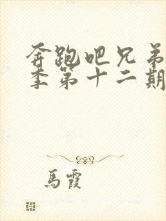 奔跑吧兄弟第七季第十二期完整版封面