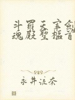 斗罗天宰剑仙武魂殿圣枢首席