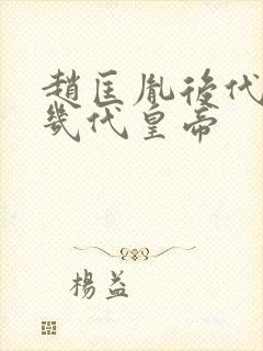 赵匡胤后代当了几代皇帝