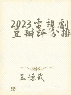2023电视剧豆瓣评分排行榜