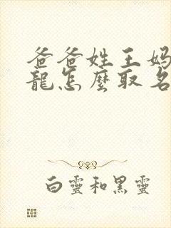 爸爸姓王妈妈姓龙怎么取名