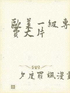 欧美一级专区免费大片封面