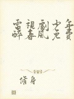 电视剧少年白马醉春风免费看全集