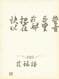 快把我哥带走可以在哪里看