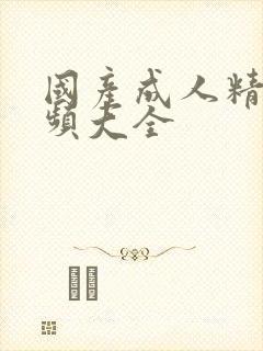 国产成人精品视频大全