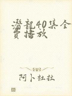 潜龙40集全免费播放