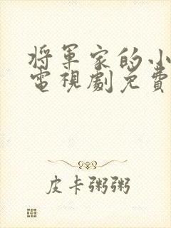 将军家的小娘子电视剧免费版全集