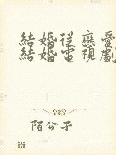 结婚从恋爱开始结婚电视剧免费观看封面