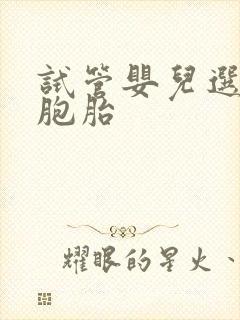 试管婴儿选择双胞胎