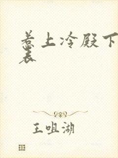 惹上冷殿下演员表