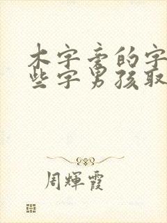 木字旁的字有哪些字男孩取名宝典