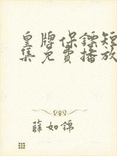 皇牌保镖短剧全集免费播放