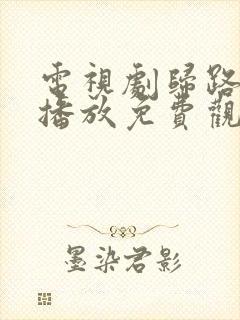 电视剧归路在线播放免费观看全集