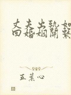 丈夫出轨如何挽回婚姻关系