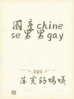 国产chinese男男gay