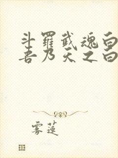 斗罗武魂白虎,吾乃天之白帝