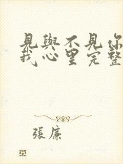 见与不见你都在我心里完整版