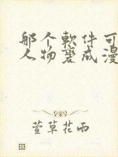 那个软件可以把人物变成漫画的样子