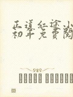 正道红途小说李初年免费阅读无弹窗