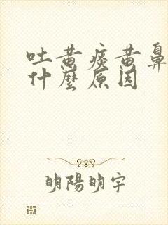 吐黄痰黄鼻涕是什么原因