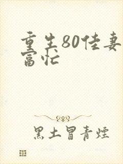重生80佳妻致富忙