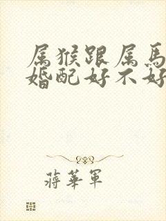 属猴跟属马的人婚配好不好封面