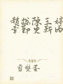 赵总陈玉婷最新章节更新内容