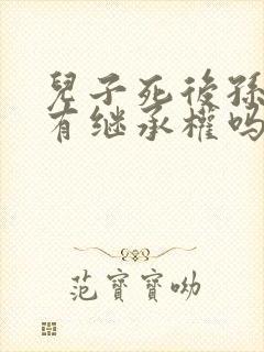 儿子死后孙子还有继承权吗