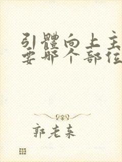 引体向上主要需要哪个部位的力量