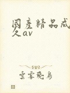 国产精品成人久久av