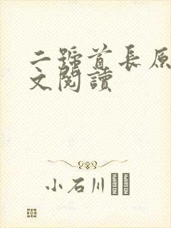 二号首长原版全文阅读