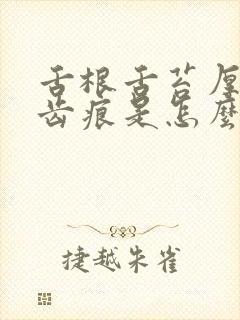 舌根舌苔厚白有齿痕是怎么回事