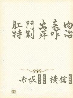 肛门出来肉球了特别疼咋治