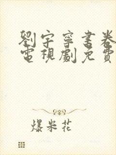 刘宇宁书卷一梦电视剧免费观看