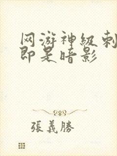 网游神级刺客我即是暗影