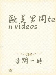 欧美男同teen videos