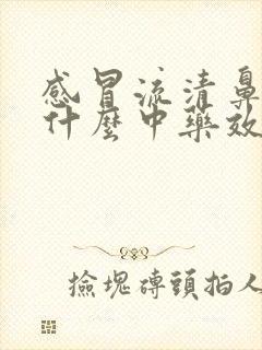 感冒流清鼻涕吃什么中药效果好