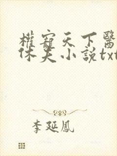 权宠天下医妃要休夫小说txt