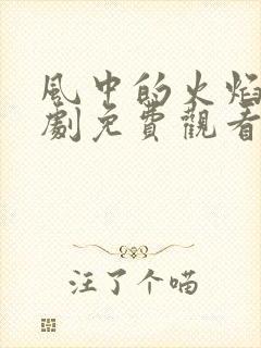 风中的火焰电视剧免费观看高清