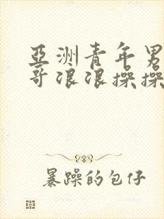 亚洲青年男同帅哥浪浪操操操