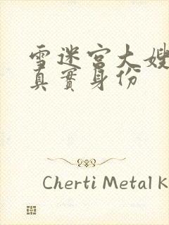 雪迷宫大嫂老公真实身份