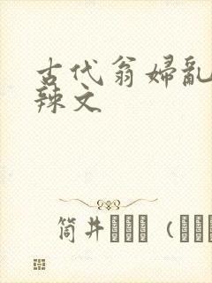 古代翁妇乱高h辣文