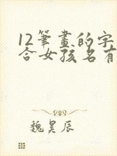 12笔画的字适合女孩名有哪些