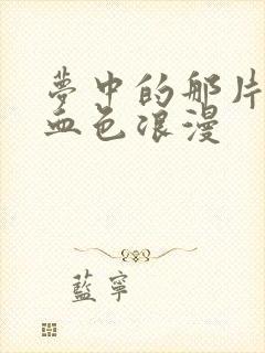 梦中的那片海和血色浪漫