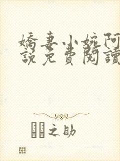 娇妻小婉阿闯小说免费阅读