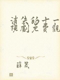 消失的十一层电视剧免费观看全部