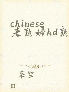 chinese老熟妇hd熟女