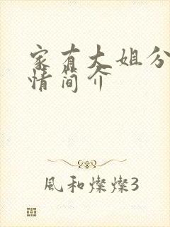 家有大姐分集剧情简介